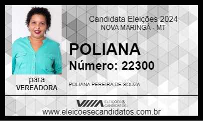 Candidato POLIANA  2024 - NOVA MARINGÁ - Eleições