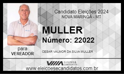 Candidato MULLER 2024 - NOVA MARINGÁ - Eleições