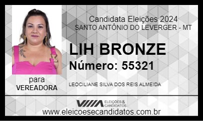 Candidato LIH BRONZE 2024 - SANTO ANTÔNIO DO LEVERGER - Eleições