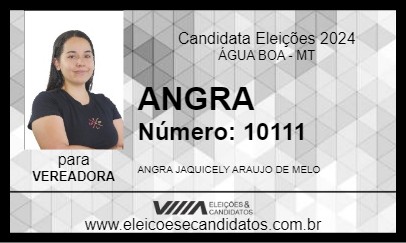 Candidato ANGRA 2024 - ÁGUA BOA - Eleições