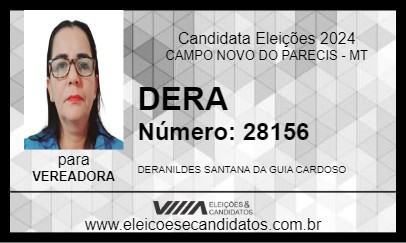 Candidato DERA 2024 - CAMPO NOVO DO PARECIS - Eleições