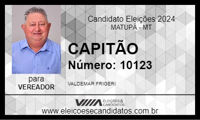 Candidato CAPITÃO 2024 - MATUPÁ - Eleições