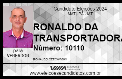 Candidato RONALDO DA TRANSPORTADORA 2024 - MATUPÁ - Eleições