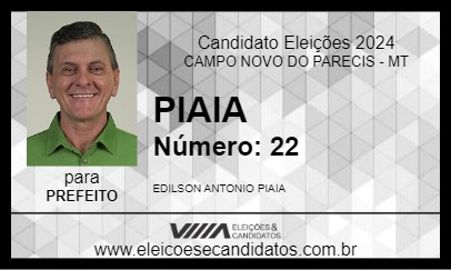 Candidato PIAIA 2024 - CAMPO NOVO DO PARECIS - Eleições