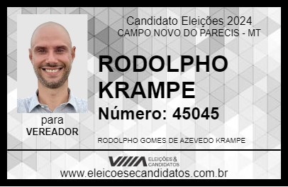 Candidato RODOLPHO KRAMPE 2024 - CAMPO NOVO DO PARECIS - Eleições