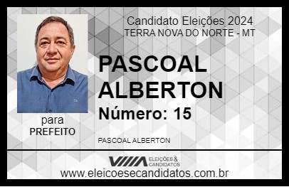 Candidato PASCOAL ALBERTON 2024 - TERRA NOVA DO NORTE - Eleições