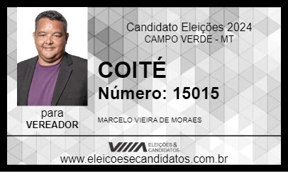 Candidato COITÉ 2024 - CAMPO VERDE - Eleições