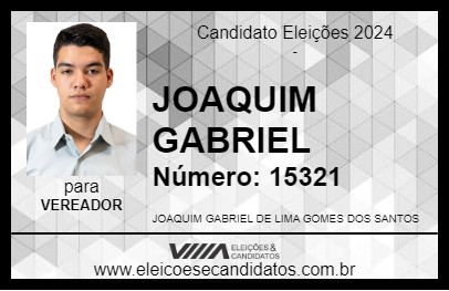 Candidato JOAQUIM GABRIEL 2024 - CAMPO VERDE - Eleições