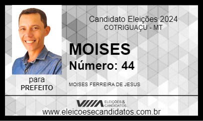 Candidato MOISES 2024 - COTRIGUAÇU - Eleições