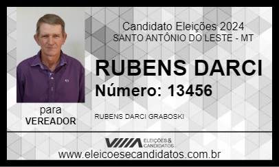 Candidato RUBENS DARCI 2024 - SANTO ANTÔNIO DO LESTE - Eleições