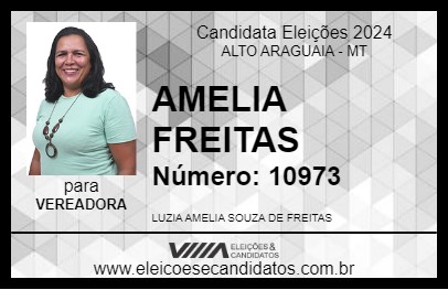 Candidato AMELIA FREITAS 2024 - ALTO ARAGUAIA - Eleições