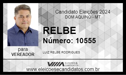 Candidato RELBE 2024 - DOM AQUINO - Eleições