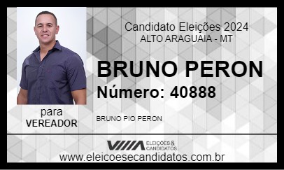 Candidato BRUNO PERON 2024 - ALTO ARAGUAIA - Eleições