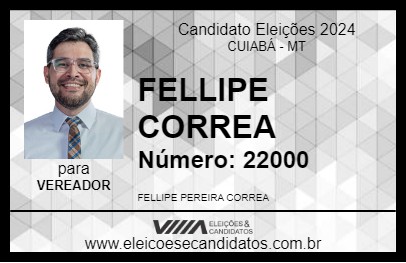 Candidato FELLIPE CORREA 2024 - CUIABÁ - Eleições