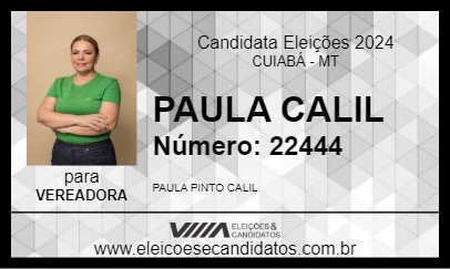 Candidato PAULA CALIL 2024 - CUIABÁ - Eleições