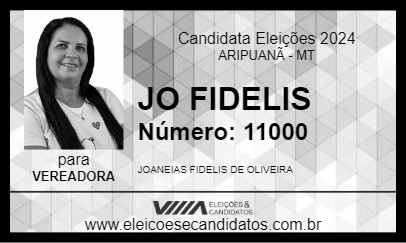 Candidato JO FIDELIS 2024 - ARIPUANÃ - Eleições