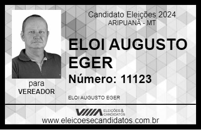 Candidato ELOI DA MORENA 2024 - ARIPUANÃ - Eleições