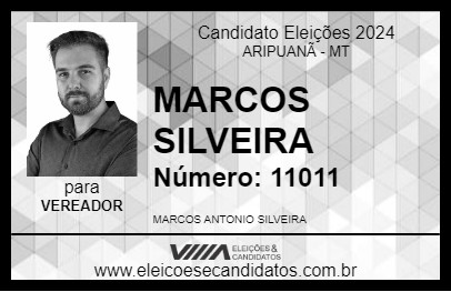 Candidato MARCOS SILVEIRA 2024 - ARIPUANÃ - Eleições