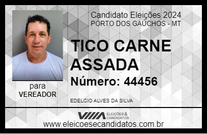 Candidato TICO CARNE ASSADA 2024 - PORTO DOS GAÚCHOS - Eleições