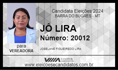 Candidato JÔ LIRA 2024 - BARRA DO BUGRES - Eleições