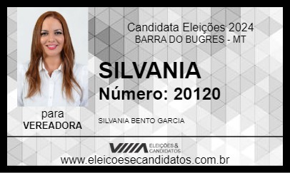 Candidato SILVANIA 2024 - BARRA DO BUGRES - Eleições