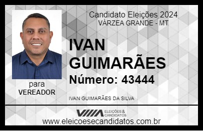 Candidato IVAN GUIMARÃES 2024 - VÁRZEA GRANDE - Eleições