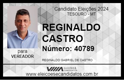 Candidato REGINALDO CASTRO 2024 - TESOURO - Eleições