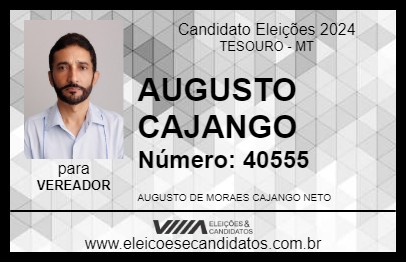 Candidato AUGUSTO CAJANGO 2024 - TESOURO - Eleições