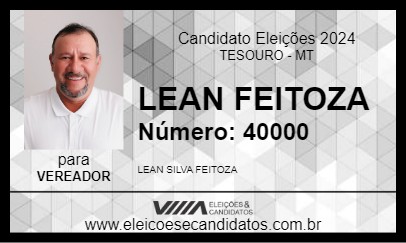 Candidato LEAN FEITOZA 2024 - TESOURO - Eleições