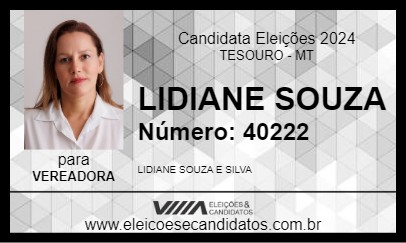 Candidato LIDIANE SOUZA 2024 - TESOURO - Eleições