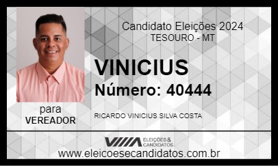 Candidato VINICIUS 2024 - TESOURO - Eleições