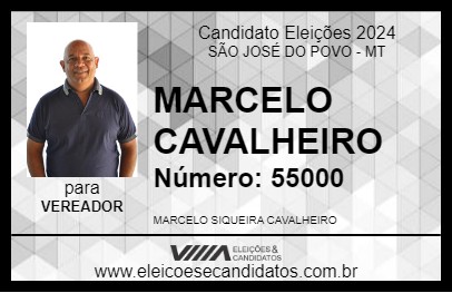 Candidato MARCELO CAVALHEIRO 2024 - SÃO JOSÉ DO POVO - Eleições