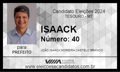 Candidato ISAACK 2024 - TESOURO - Eleições