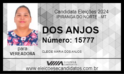 Candidato DOS ANJOS 2024 - IPIRANGA DO NORTE - Eleições