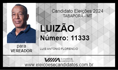 Candidato LUIZÃO 2024 - TABAPORÃ - Eleições