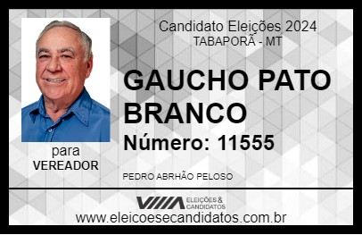 Candidato GAUCHO PATO BRANCO 2024 - TABAPORÃ - Eleições