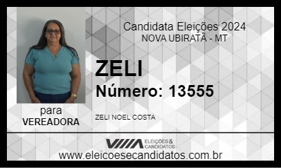 Candidato ZELI 2024 - NOVA UBIRATÃ - Eleições