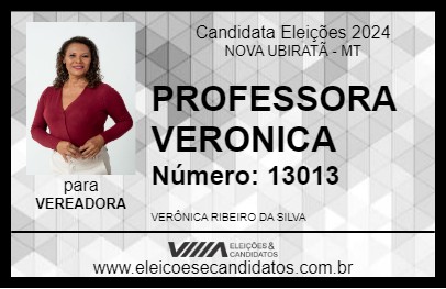 Candidato PROFESSORA VERONICA 2024 - NOVA UBIRATÃ - Eleições