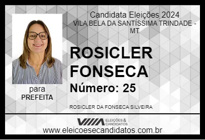 Candidato ROSICLER FONSECA 2024 - VILA BELA DA SANTÍSSIMA TRINDADE - Eleições