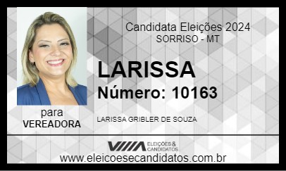 Candidato LARISSA 2024 - SORRISO - Eleições