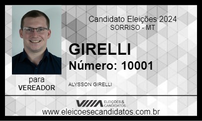 Candidato GIRELLI 2024 - SORRISO - Eleições