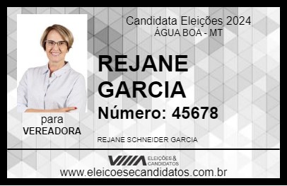 Candidato REJANE GARCIA 2024 - ÁGUA BOA - Eleições