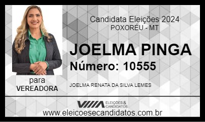 Candidato JOELMA PINGA 2024 - POXORÉU - Eleições