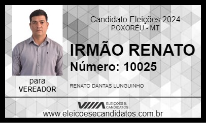 Candidato IRMÃO RENATO  2024 - POXORÉU - Eleições