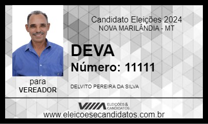 Candidato DEVA 2024 - NOVA MARILÂNDIA - Eleições