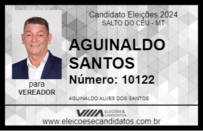 Candidato AGUINALDO SANTOS 2024 - SALTO DO CÉU - Eleições