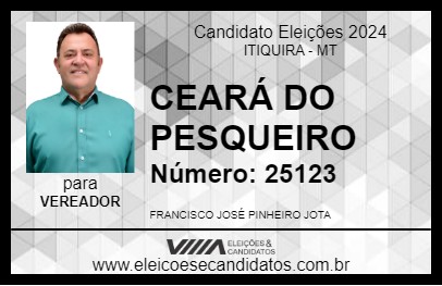 Candidato CEARÁ DO PESQUEIRO 2024 - ITIQUIRA - Eleições