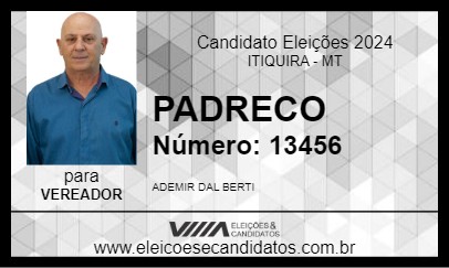 Candidato PADRECO 2024 - ITIQUIRA - Eleições