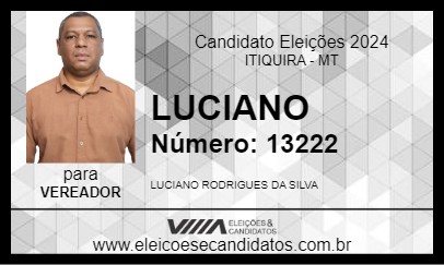 Candidato LUCIANO 2024 - ITIQUIRA - Eleições