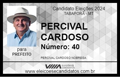 Candidato PERCIVAL CARDOSO 2024 - TABAPORÃ - Eleições